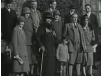 Stanley Baldwin and his family pose for a film